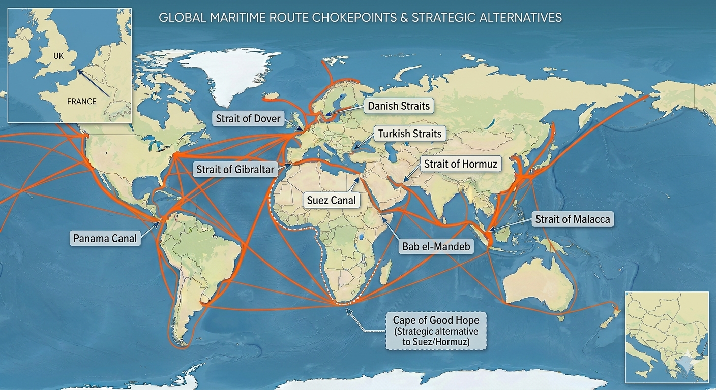 Chokepoints of Power: Why Narrow Waterways Control the Global Economy 